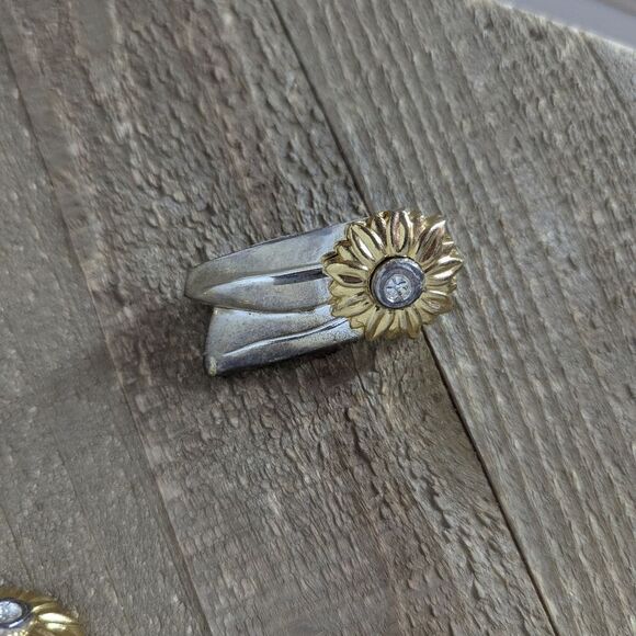 Vintage Oneida Sunflower Knife Rest / Holder — Silver-Plated Tableware Decor 10 - Picture 4 of 7